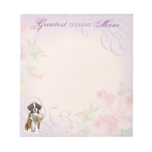 Boxer Heart Mum Notepad