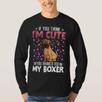 Boxer Heart Valentine's Day Animal For Womens Kids
