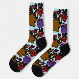 Boxer Hearts Socks