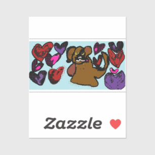 Boxer Hearts Two-Tone Coffee Mug Wooden Box Sign M