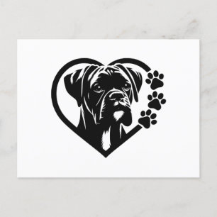 Boxer Holiday Postcard