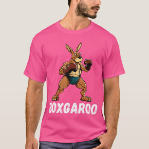 Boxer Kangaroo Boxing Gloves Kickboxing Mma Kickbo T-Shirt