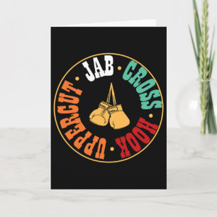 Boxer Kickboxing Workout Gift Jab Cross Hook Upper Card