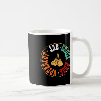 Boxer Kickboxing Workout Gift Jab Cross Hook Upper Coffee Mug