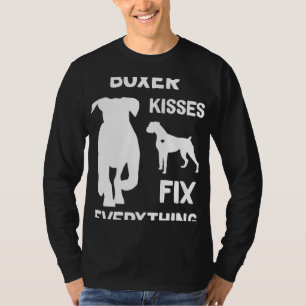 Boxer kisses fix everything Boxer dog mom Boxer da T-Shirt