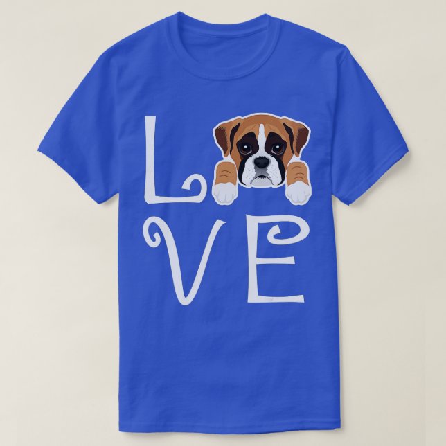Boxer Love Dog Owner Boxer Puppy  T-Shirt (Design Front)