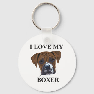 Boxer Love Key Ring