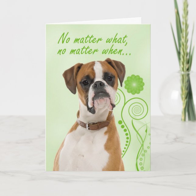 Boxer Love/Support Card (Front)