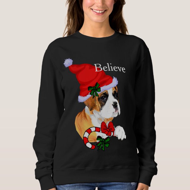 Boxer Lovers Christmas Merry Sweatshirt (Front)