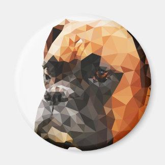Boxer Low Poly Art Magnet