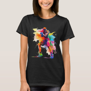 Boxer Man Boxing Paint Splash Kickboxer Kickboxing T-Shirt