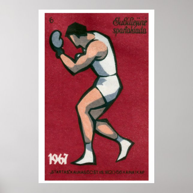 Boxer - Matchbox Print - Aesthetic Wall Art (Front)