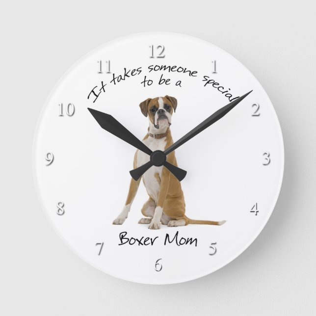 Boxer Mom Clock (Front)