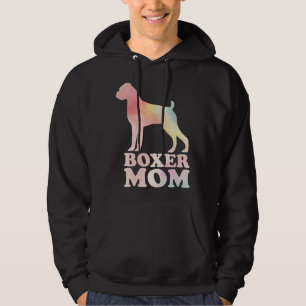 Boxer Mom Colorful Boxer Dog Mom Mothers Day Hoodie
