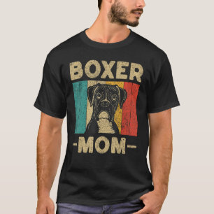 Boxer Mom Retro Boxer T-Shirt