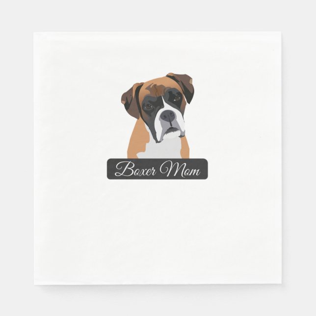 Boxer Mum 1 Napkin (Front)