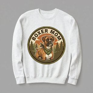 Boxer Mum Crewneck Boxer Dog Mum Gift For Her Sweatshirt