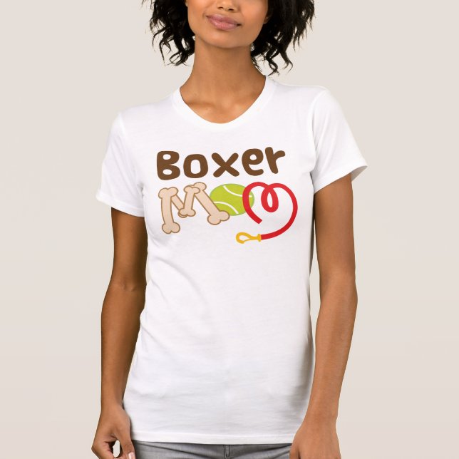 Boxer Mum (Dog Breed) Gift T-Shirt (Front)