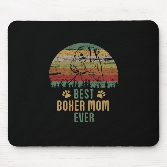 Boxer mum mouse pad (Front)