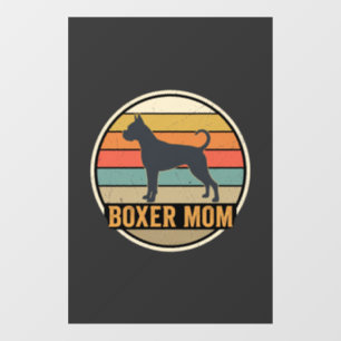 Boxer Mum Retro Sunset Dog