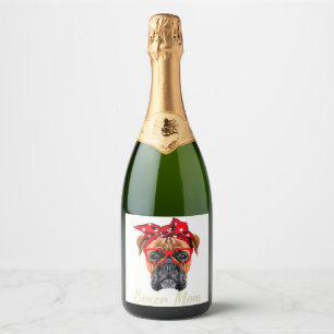Boxer Mum Sparkling Wine Label