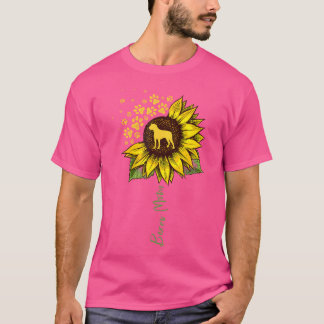 Boxer Mum Sunflower Boxer Dog Gifts Dog Mum Mama T-Shirt