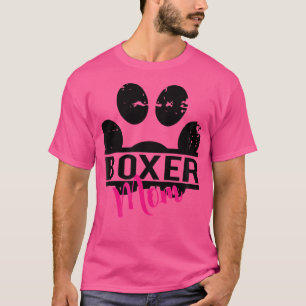 Boxer Mum Tee Shirt - Dog Breed Gift For Wife Girl