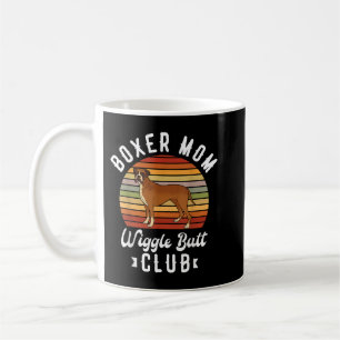 Boxer mum wiggle butt club for a Boxer Lover Dog Coffee Mug