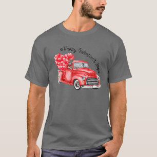 Boxer On Heart Truck Happy Valentines Day Boxer Do T-Shirt