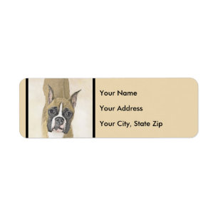 Boxer Painting - Cute Original Dog Art