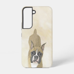 Boxer Painting - Cute Original Dog Art Samsung Galaxy Case