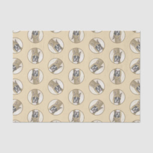 Boxer Painting Fawn Cropped Docked Cute Dog Art Tissue Paper