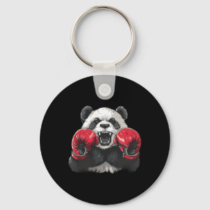 Boxer Panda With Boxing Gloves Kickboxing Funny Bo Key Ring