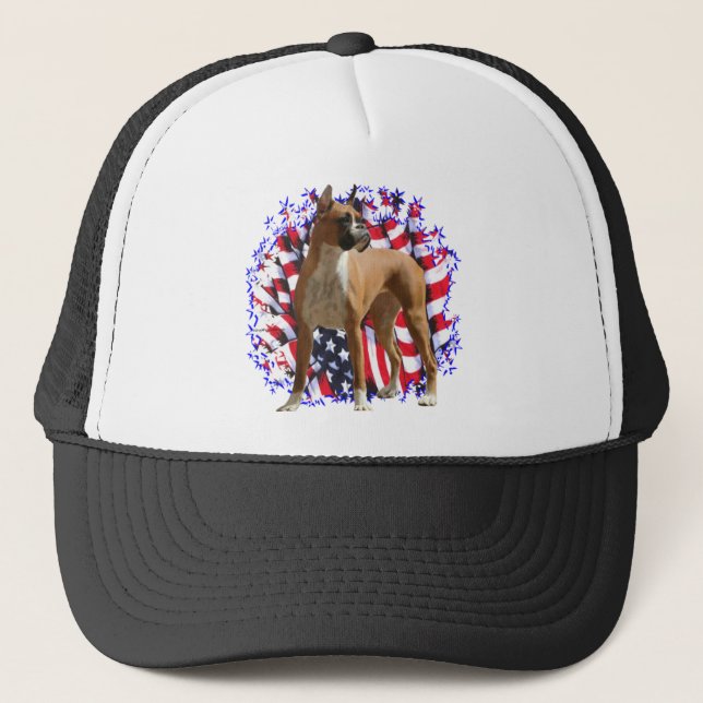 Boxer Patriot Trucker Hat (Front)
