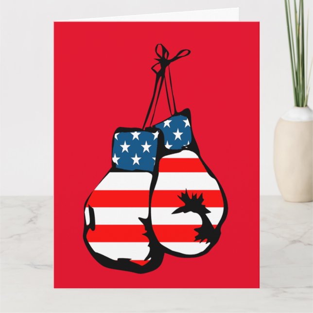 BOXER PATRIOTIC BIRTHDAY CARD (Front)