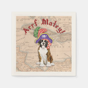 Boxer Pirate Napkin