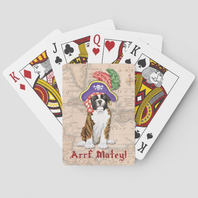 Boxer Pirate Playing Cards (Back)