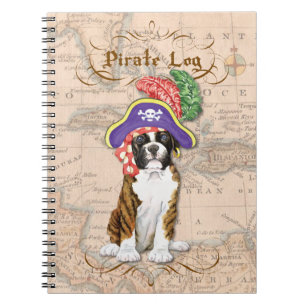 Boxer Pirate Spiral Notebook