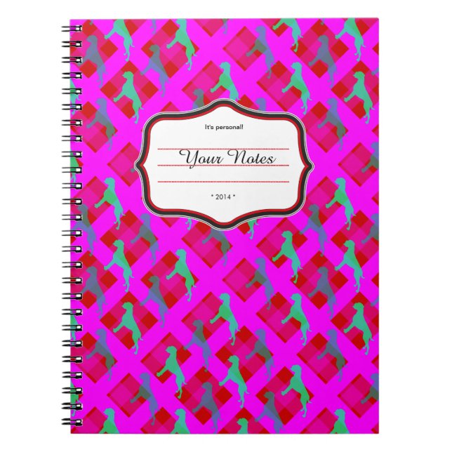 Boxer Pop: Bold & Abstract Art Series Spiral Notebook (Front)