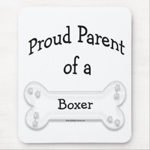 Boxer Proud Parent Mouse Pad
