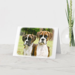 Boxer puppies 9Y049D-064 Card