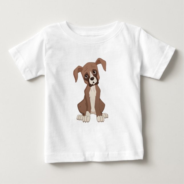 Boxer puppy baby T-Shirt (Front)