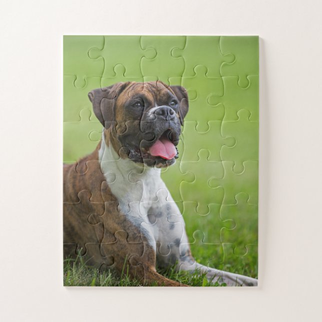 Boxer Puppy Dog 2 Jigsaw Puzzle (Vertical)