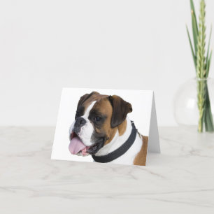 Boxer Puppy Dog Blank Notecard