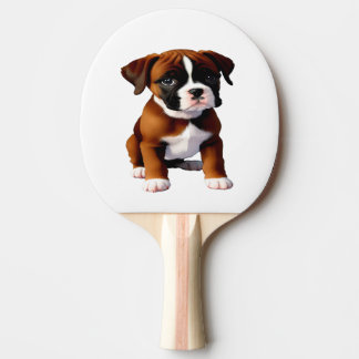 Boxer Puppy Dog Fawn Coloring Ping Pong Paddle
