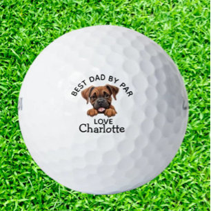Boxer Puppy  Golf Balls