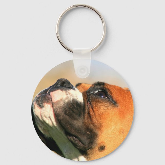 Boxer Puppy keychain (Front)