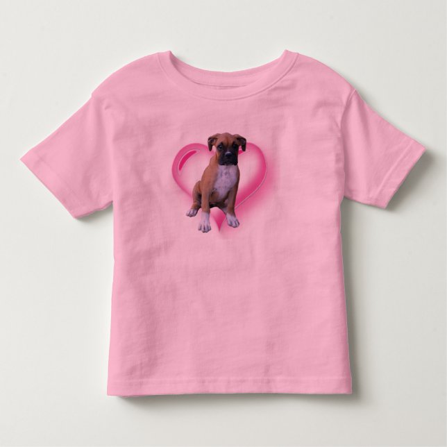 Boxer puppy kids shirt (Front)