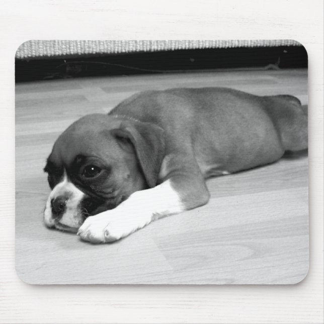 Boxer puppy mousepad (Front)
