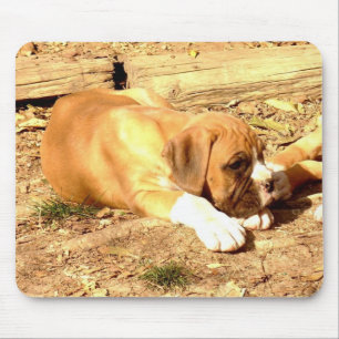 Boxer puppy mousepad